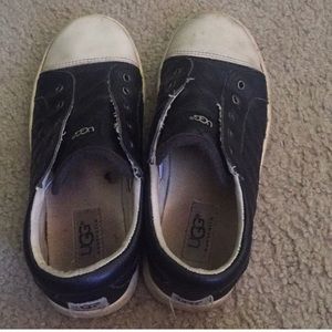 Leather ugg sneakers.
